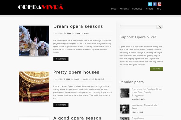 inFocus theme site design template sample