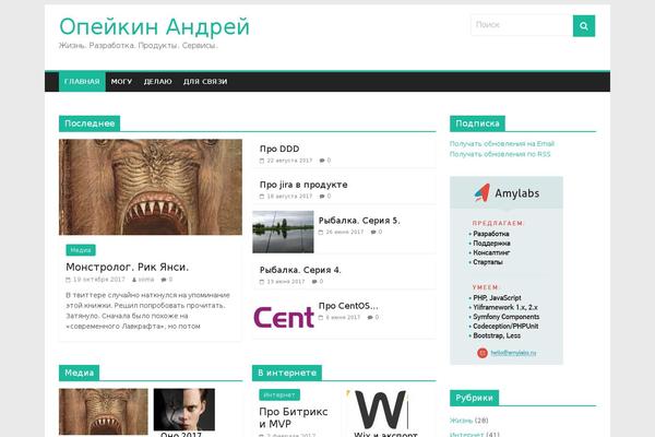 Twenty Sixteen theme site design template sample