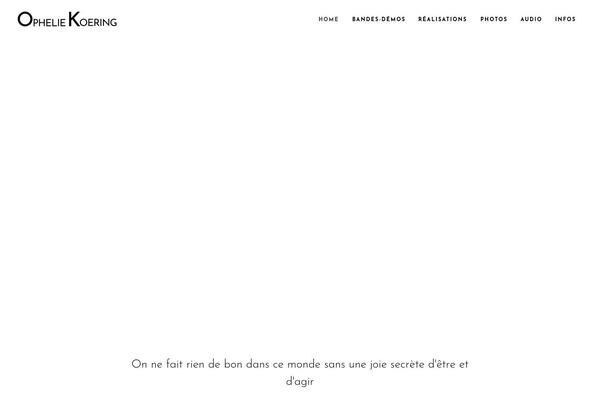Cinerama theme site design template sample