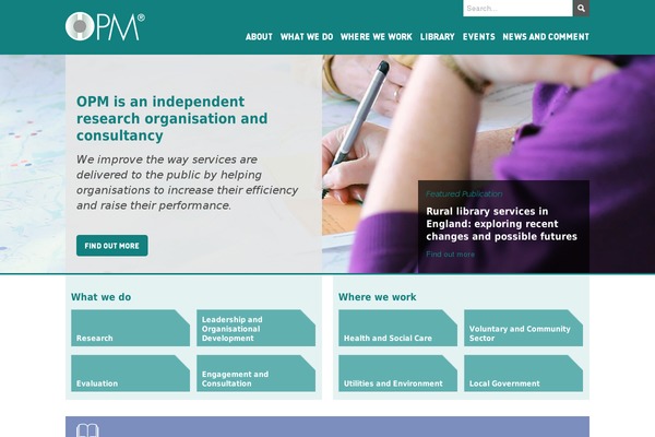 opm.co.uk site used Opm-theme