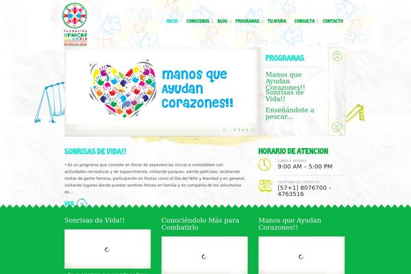 Kids theme site design template sample