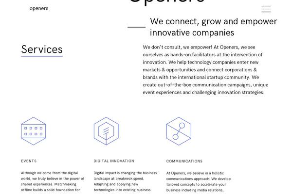 Visia theme site design template sample