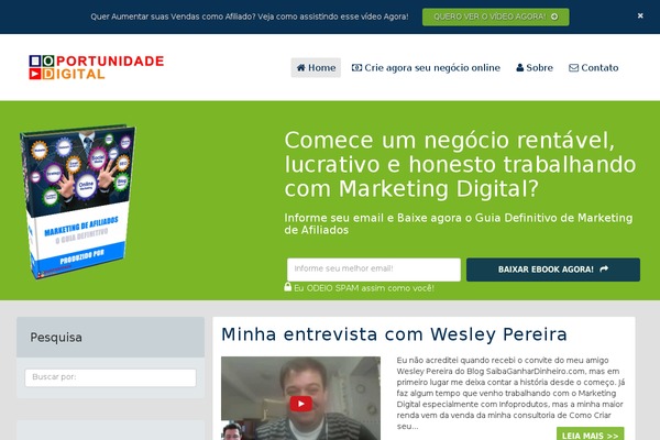 oportunidadedigital.net site used Wpavenger