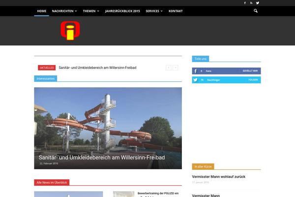 Newspaper theme site design template sample