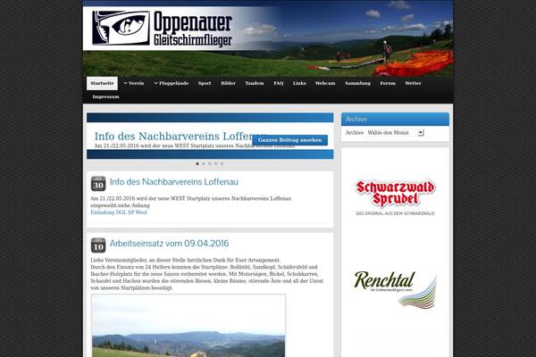 Graphene theme site design template sample