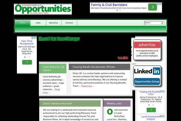opportunities.co.uk site used Opportunities
