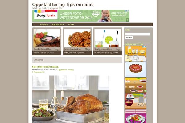 Recipress theme site design template sample