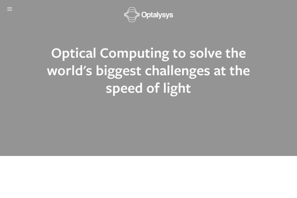 optalysys.com site used Opt