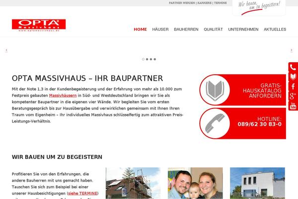 Site using Sliding Widgets plugin