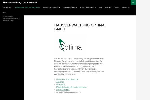 Twenty Fourteen theme site design template sample