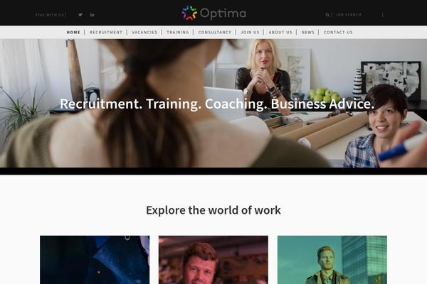 Optima theme site design template sample