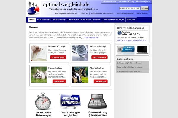optimal-vergleich.de site used Optimal-theme