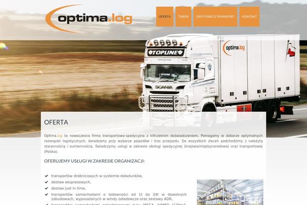 Optima theme site design template sample