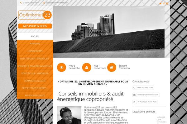 Vertikal theme site design template sample