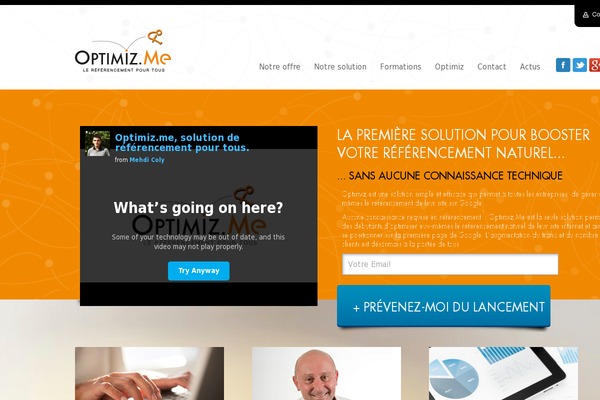 optimiz.me site used M1press-theme