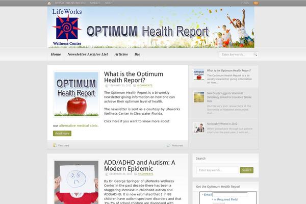 Headlines theme site design template sample