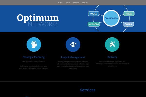 The One Pager theme site design template sample