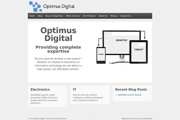 Responsive theme site design template sample
