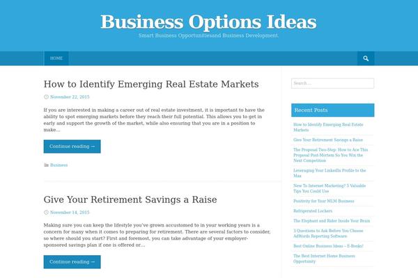 Earth Pro theme site design template sample