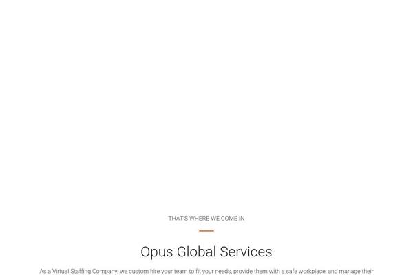 opusglobalservices.com site used Inbound
