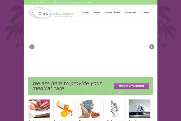 Medicate theme site design template sample