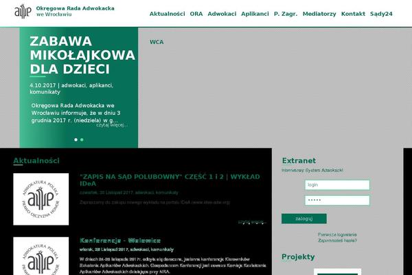 Ora theme site design template sample