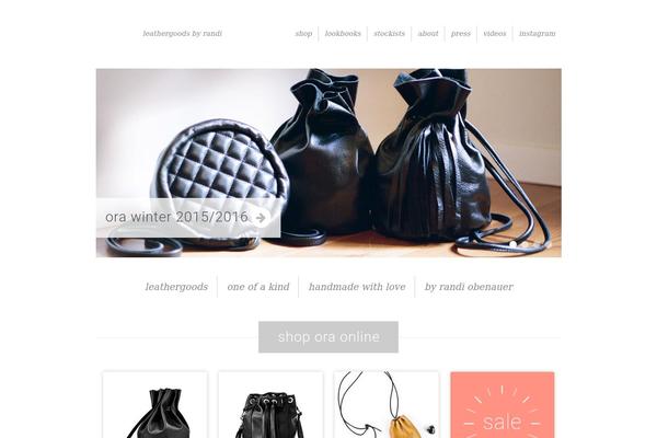 Ora theme site design template sample
