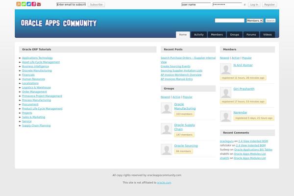 Buddypress Widget Theme theme site design template sample