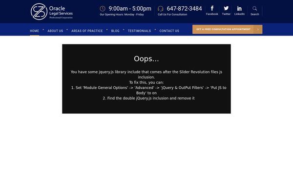 oraclelegalservices.ca site used Ols-theme