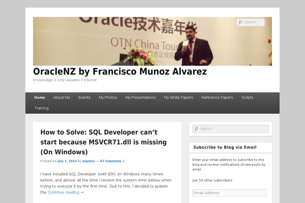 Site using WP Social Blogroll plugin
