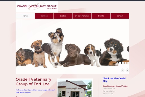 oradellveterinaryoffortlee.com site used Think