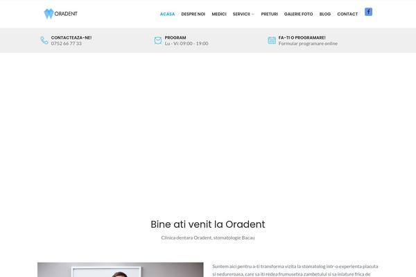 Dental-care theme site design template sample