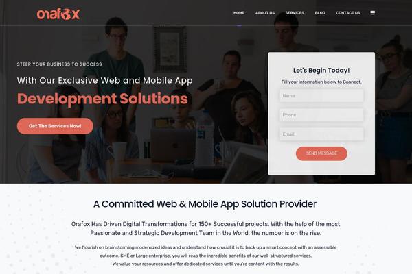 Site using Radiantthemes-addons plugin