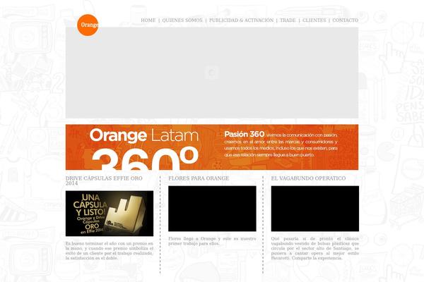Orange theme site design template sample