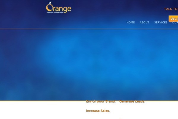 Orange theme site design template sample