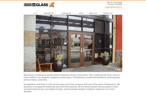 Orange theme site design template sample