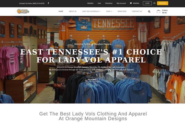 Vanquish theme site design template sample