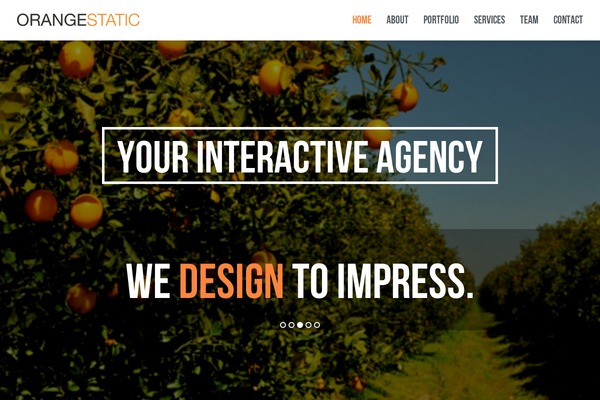 Jarvis theme site design template sample
