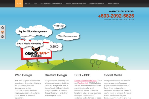 orangutansolutions.com site used Orangutan
