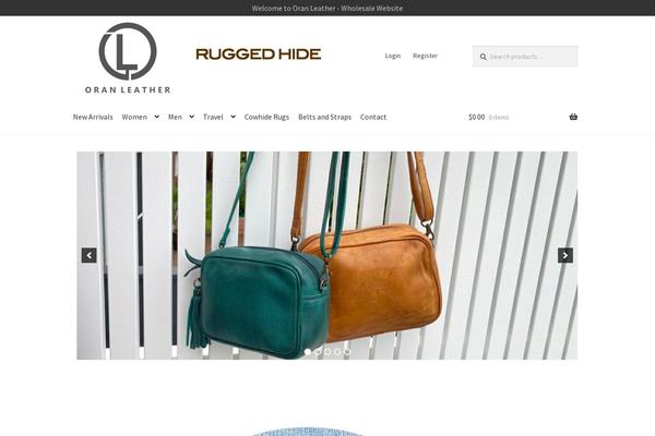 Storefront Child theme site design template sample