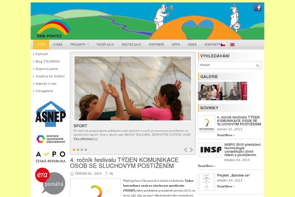 orbipontes.cz site used Dotnews