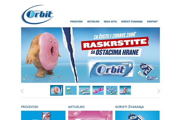 Orbit theme site design template sample