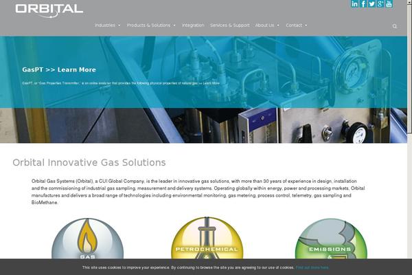 Orbital theme site design template sample