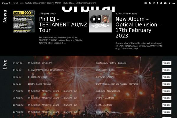 Orbital theme site design template sample