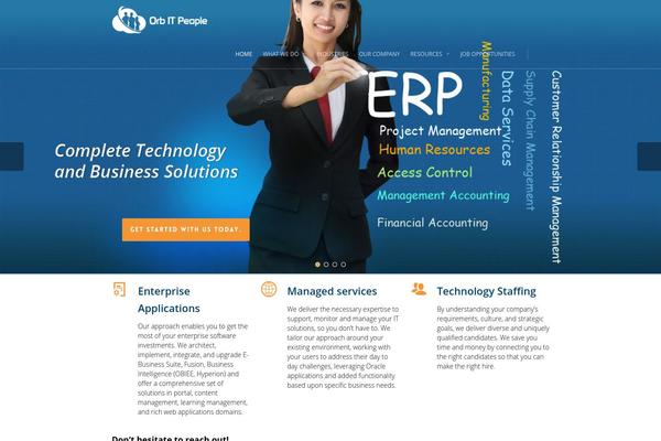 Salient theme site design template sample
