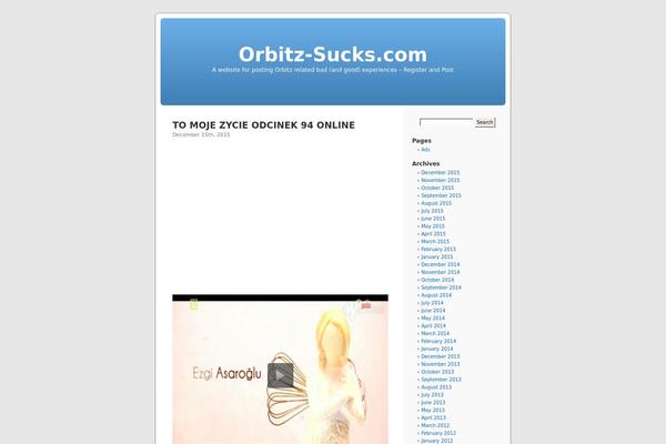 Default theme site design template sample