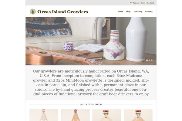 Gather theme site design template sample