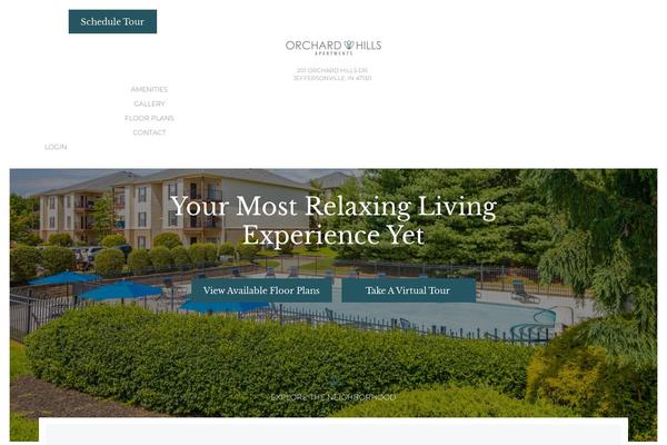 orchardhills-apartments.com site used Highmark-theme