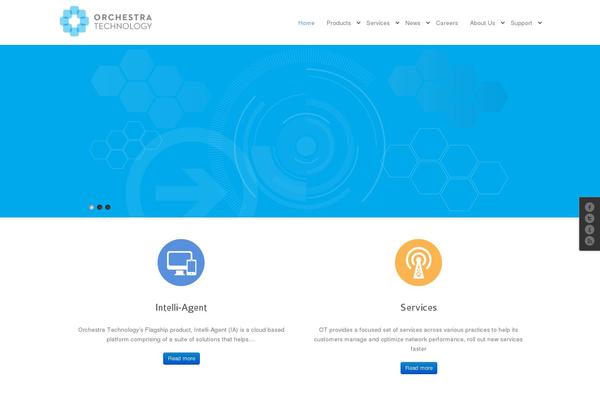 Orchestra theme site design template sample