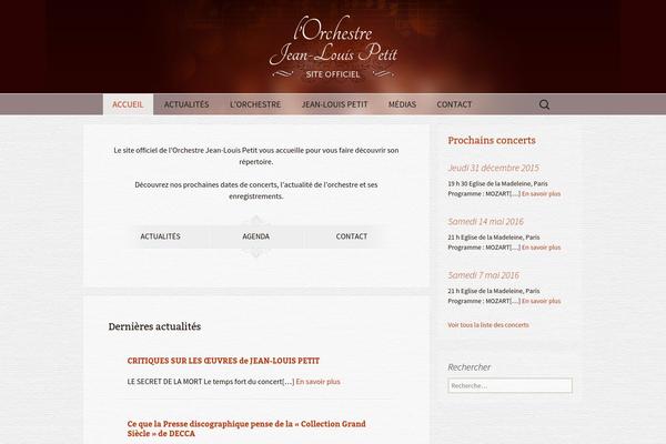 Orchestra theme site design template sample